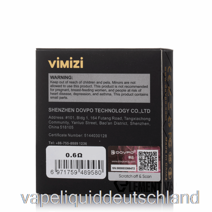 Dovpo Vimizi Ersatz-Pods 0,6 Ohm Pods Vape Deutschland